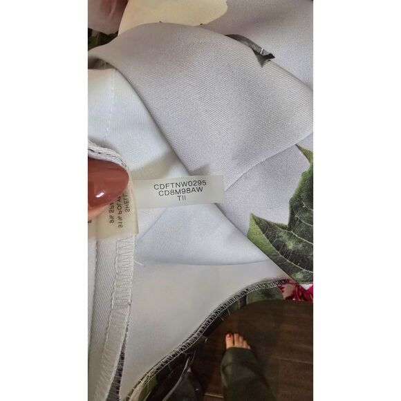 Calvin Klein Floral Fit & Flare Midi Sleeveless Dress Size 6 - Picture 8 of 8